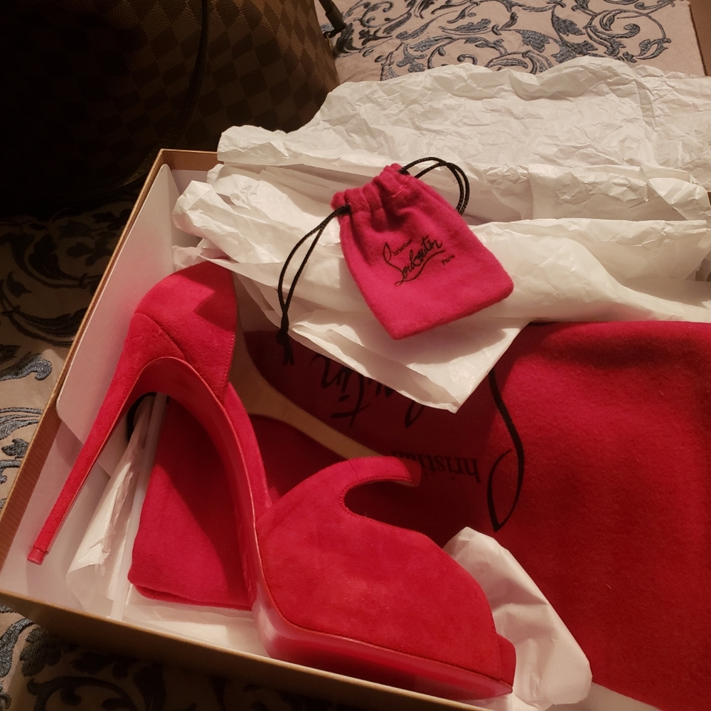 'Catchy Two Peep Toe Pump' by Christian Louboutin